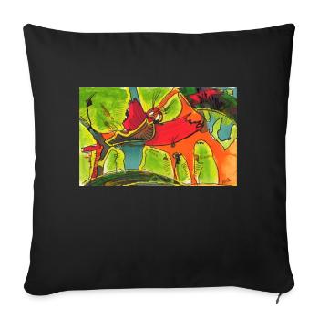 FUNtasy - Sofa pillowcase 17,3'' x 17,3'' (45 x 45 cm) - black - Front