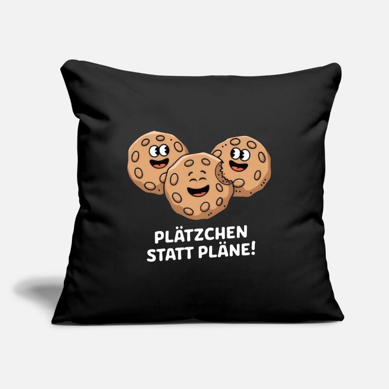 Plätzchen Statt Pläne! Sofakissenbezug 45 x 45 cm
