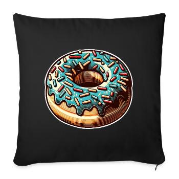 Donut - Sofakissenbezug 45 x 45 cm - Schwarz - Vorne