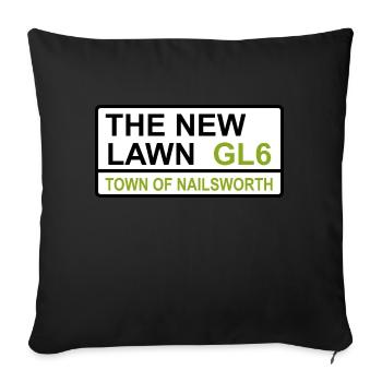 Forest Green Nailsworth The New Lawn Iconic Street - Sofa pillowcase 17,3'' x 17,3'' (45 x 45 cm) - black - Front