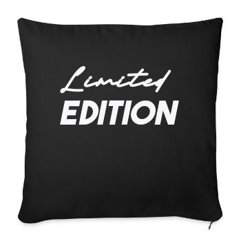 Edition limitée - idée cadeau cool - Housse de coussin décorative 45 x 45 cm - noir - Devant