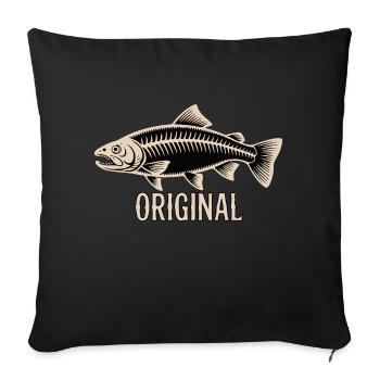 FISH ORIGINAL - Sofa pillowcase 17,3'' x 17,3'' (45 x 45 cm) - black - Front