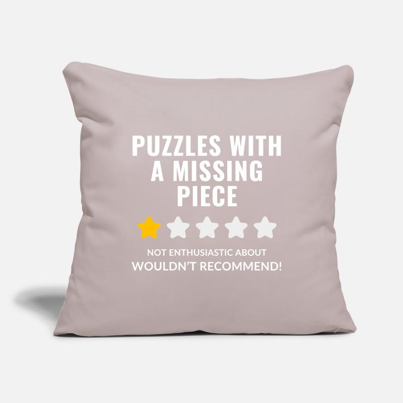Conception de citation de puzzle Housse de coussin décorative 45 x 45 cm