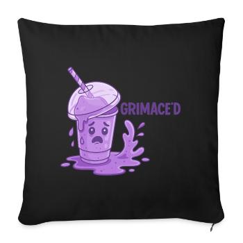 Grimace Shake Chaos - Sofa pillowcase 17,3'' x 17,3'' (45 x 45 cm) - black - Front