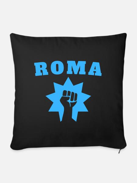 Roma - Sofakissenbezug 45 x 45 cm - Schwarz