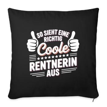 Voilà à quoi ressemble un retraité vraiment cool - Housse de coussin décorative 45 x 45 cm - noir - Devant