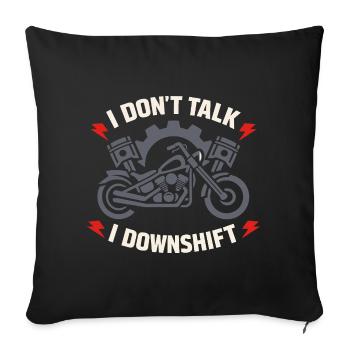 Why we ride motorcycles, - Sofa pillowcase 17,3'' x 17,3'' (45 x 45 cm) - black - Front