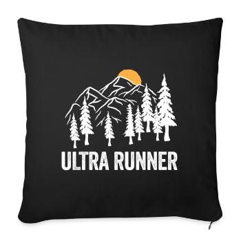 Ultra Runner - Sofa pillowcase 17,3'' x 17,3'' (45 x 45 cm) - black - Front