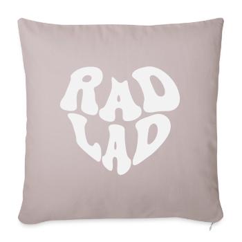 Rad Lad - Vintage Heart (Custom Color) - Sofa pillowcase 17,3'' x 17,3'' (45 x 45 cm) - light taupe - Front