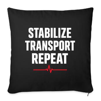 Intensivpflegesanitäter Advanced Emt Als Identity - Sofakissenbezug 45 x 45 cm - Schwarz - Vorne