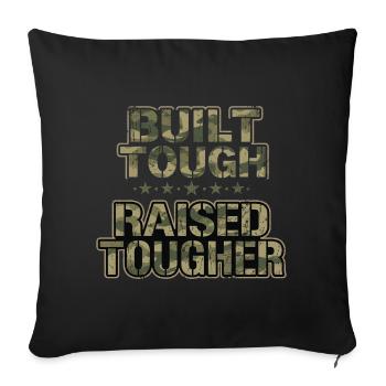 Army Mama Built Tough Raised Tougher - Sofakissenbezug 45 x 45 cm - Schwarz - Vorne