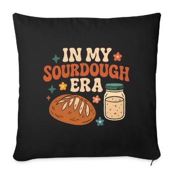 Pâtisserie pâtissière au levain à mon époque - Housse de coussin décorative 45 x 45 cm - noir - Devant