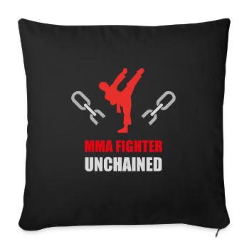 MMA Cage Fighter Combat Sport - Sofa pillowcase 17,3'' x 17,3'' (45 x 45 cm) - black - Front