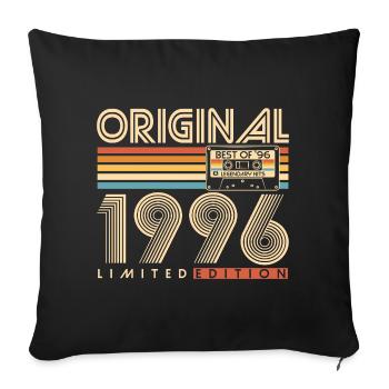 30 Birthday 30 Years 1996 Vintage Born - Sofa pillowcase 17,3'' x 17,3'' (45 x 45 cm) - black - Front