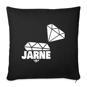 Edel Jarne - Housse de coussin décorative 45 x 45 cm - noir - Devant