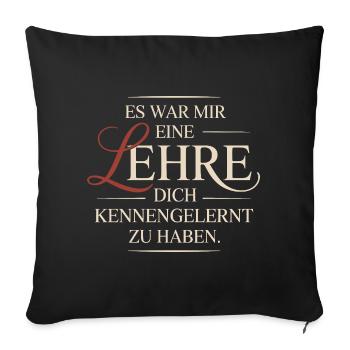 Lehre Dich Kennenzulernen Ex Freund Trennung Ex - Sofakissenbezug 45 x 45 cm - Schwarz - Vorne
