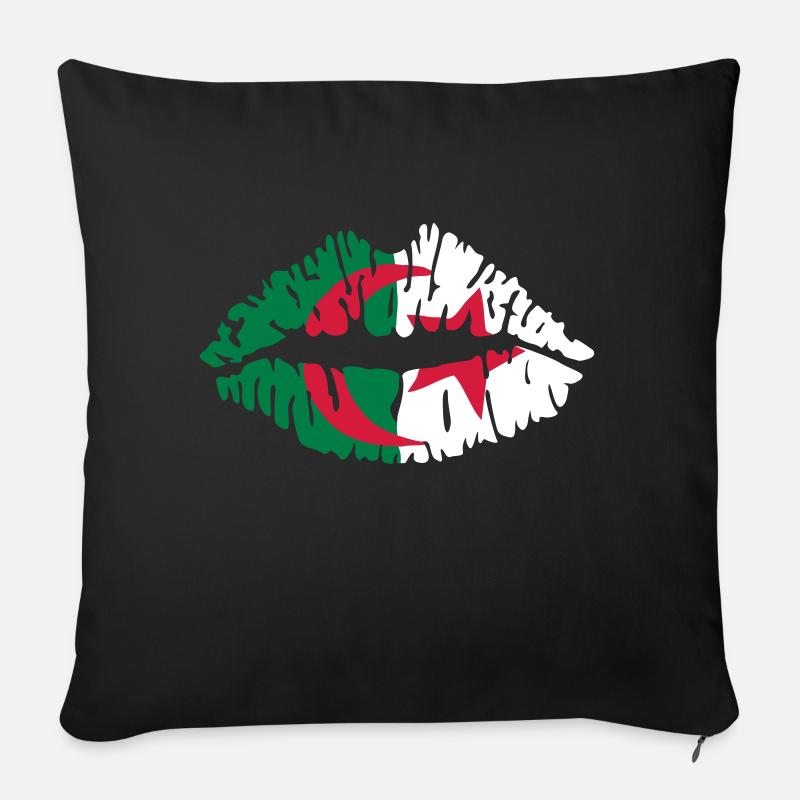 Algerien - Sofakissenbezug 45 x 45 cm - Schwarz