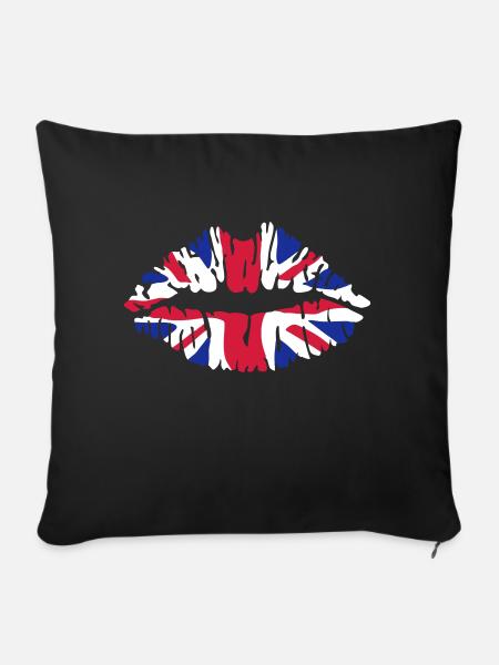 Union Jack - Sofa pillowcase 17,3'' x 17,3'' (45 x 45 cm) - black