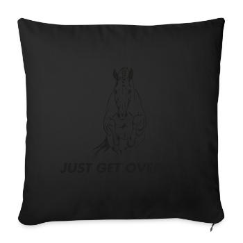 Horses - Horses T-Shirt - Horsemen - Gift - Sofa pillowcase 17,3'' x 17,3'' (45 x 45 cm) - black - Front
