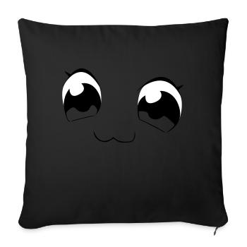 yeux - Housse de coussin décorative 45 x 45 cm - noir - Devant