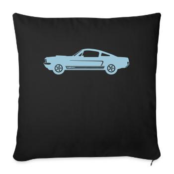 gt350 - Housse de coussin décorative 45 x 45 cm - noir - Devant
