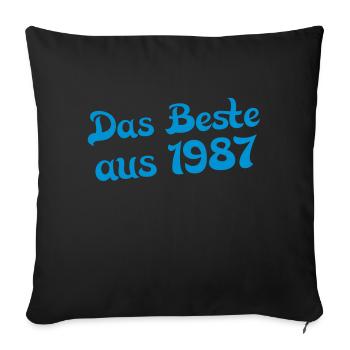 the best of 1987 - Sofa pillowcase 17,3'' x 17,3'' (45 x 45 cm) - black - Front