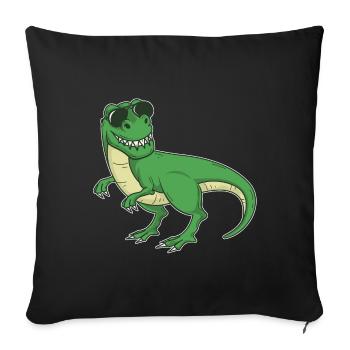 Cool Tyrannosaurus Rex - Dinosaurier T-Rex - Sofakissenbezug 45 x 45 cm - Schwarz - Vorne