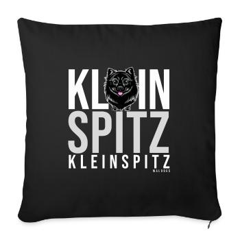 KLEINSPITZ V - Sofakissenbezug 45 x 45 cm - Schwarz - Vorne