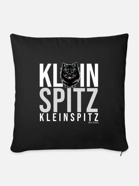 KLEINSPITZ V - Sofakissenbezug 45 x 45 cm - Schwarz