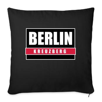 Berlin Kreuzberg capital Berlin T-shirts - Housse de coussin décorative 45 x 45 cm - noir - Devant