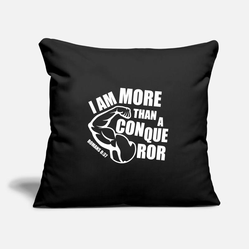 Plus qu'un conquérant Housse de coussin décorative 45 x 45 cm