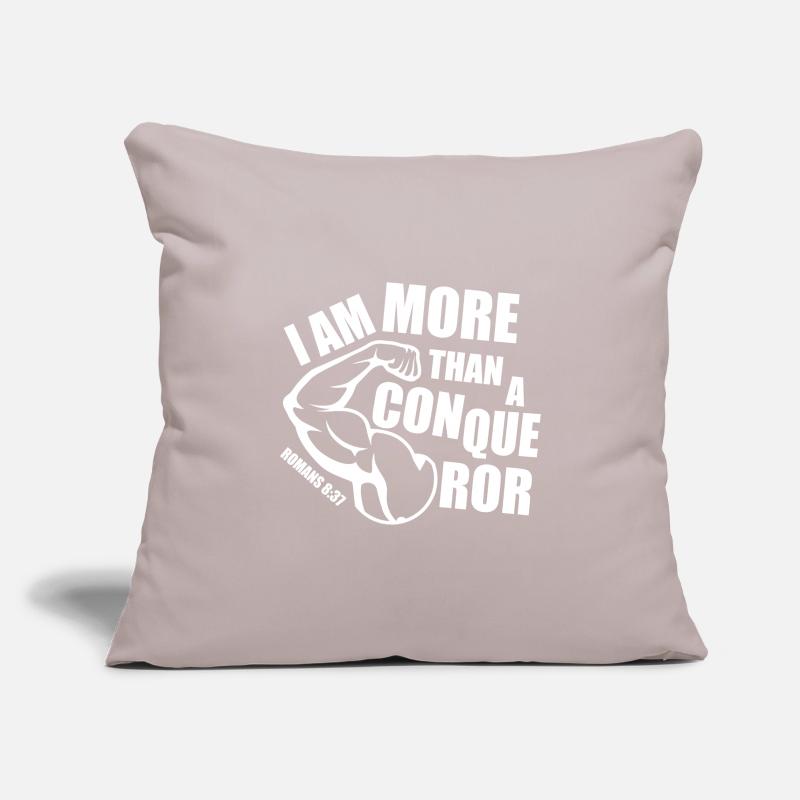 Plus qu'un conquérant Housse de coussin décorative 45 x 45 cm
