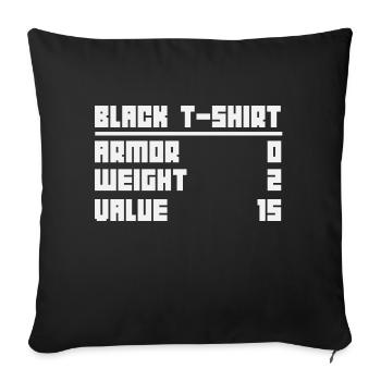 Gaming Gamer Jeux Jeux de Jeux Rétro Geschenk - Housse de coussin décorative 45 x 45 cm - noir - Devant