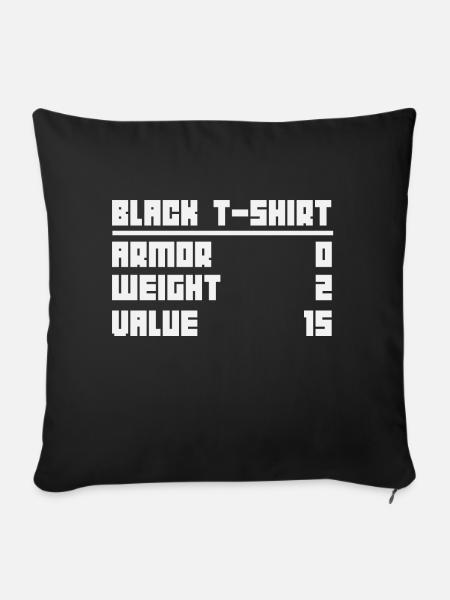 Spielekonsole Konsole Retro Geschenk - Sofakissenbezug 45 x 45 cm - Schwarz