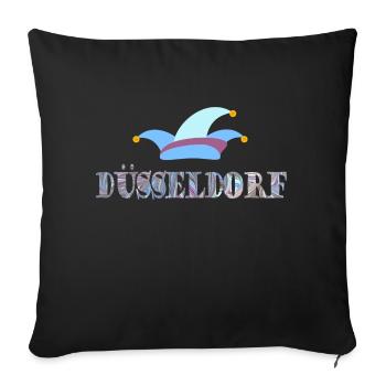 düsseldorf carnival e 105 - Sofa pillowcase 17,3'' x 17,3'' (45 x 45 cm) - black - Front