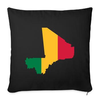 mali - Housse de coussin décorative 45 x 45 cm - noir - Devant