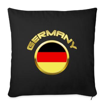 Germany Deutschland Germania - Sofakissenbezug 45 x 45 cm - Schwarz - Vorne