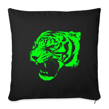 Tiger - Sofakissenbezug 45 x 45 cm - Schwarz - Vorne