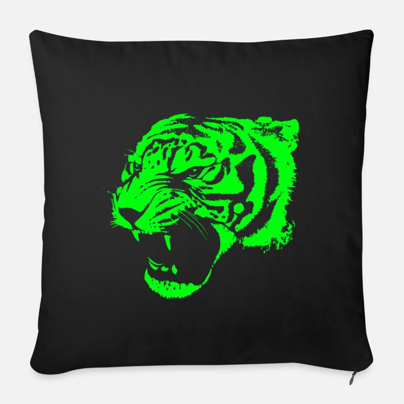 Tiger - Sofakissenbezug 45 x 45 cm - Schwarz