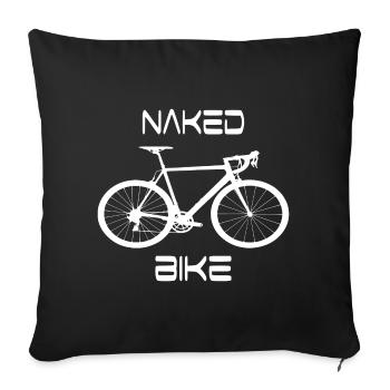 Fahrrad Retro Design - Sofakissenbezug 45 x 45 cm - Schwarz - Vorne