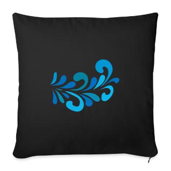 Cidre Bembel Hesse Motif - Housse de coussin décorative 45 x 45 cm - noir - Devant
