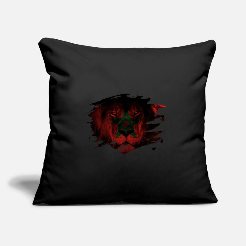 Marokko Lion Flag Paint Splatter Sofakissenbezug 45 x 45 cm