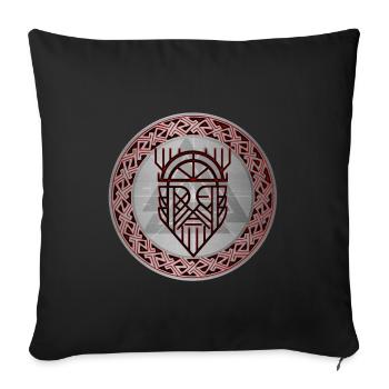Valknut Vikings Odin Thor Keltische Symbole Pagan - Sofakissenbezug 45 x 45 cm - Schwarz - Vorne