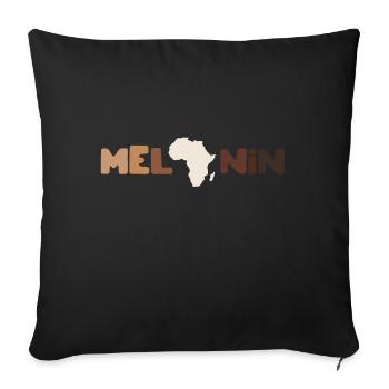 Black Lives Matter Melanin African Root Breathe - Sofa pillowcase 17,3'' x 17,3'' (45 x 45 cm) - black - Front