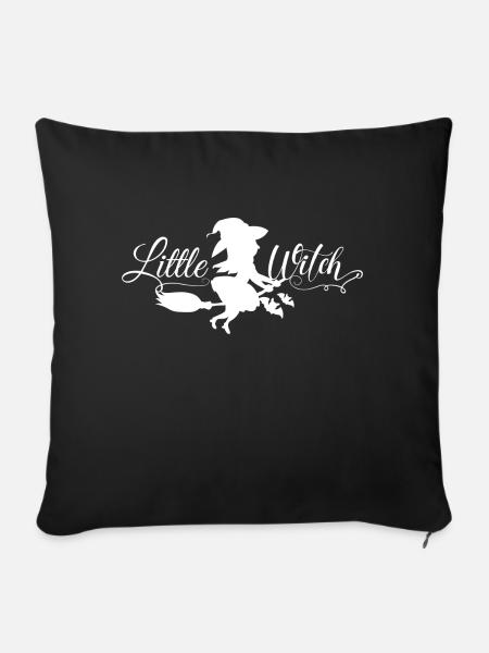 little witch - Sofakissenbezug 45 x 45 cm - Schwarz