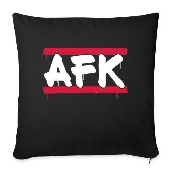 AFK - Sofakissenbezug 45 x 45 cm - Schwarz - Vorne