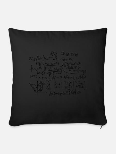 Mathematics Mathematician Math Teacher Math - Sofa pillowcase 17,3'' x 17,3'' (45 x 45 cm) - black