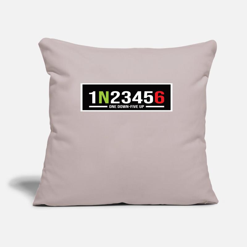 Motorrad Gänge 1N23456 One Down-Five Up Sofakissenbezug 45 x 45 cm