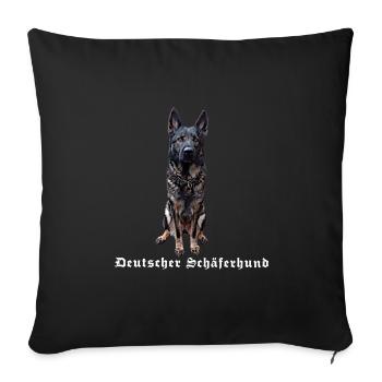 German Shepherd Dog Motif Dog Lovers - Sofa pillowcase 17,3'' x 17,3'' (45 x 45 cm) - black - Front