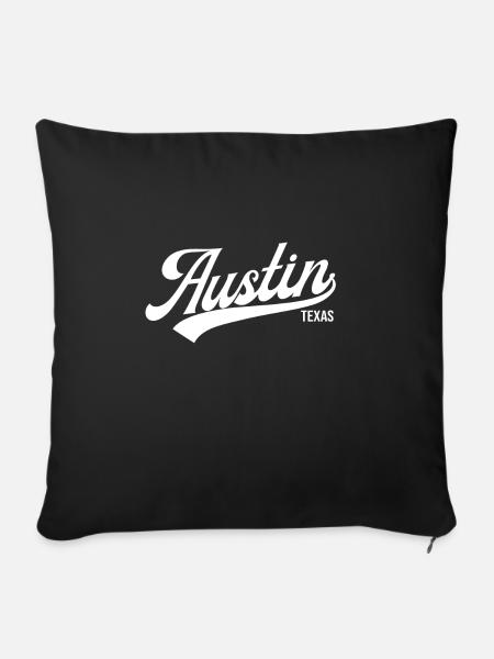 Austin Texas - Sofakissenbezug 45 x 45 cm - Schwarz